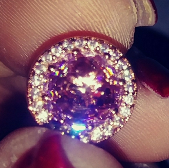 Pandora lavender rose gold radiant Hearts charm. - Picture 2 of 8